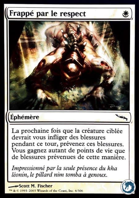 Frappé par le respect (6/306) - Awe Strike (6/306) - Mirrodin - Carte Magic The Gathering