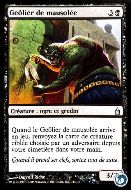 Geôlier de mausolée (94/306) - Mausoleum Turnkey (94/306) - Ravnica, la Cité des Guildes - Carte Magic The Gathering
