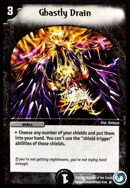 Syphon Effroyable (27/55) - Ghastly Drain (27/55) - Carte Duel Masters - Carnage Des Super-Guerriers