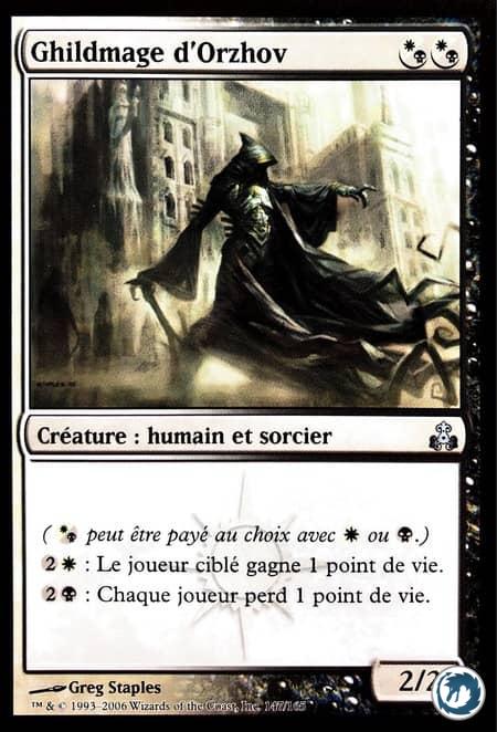 Ghildmage d'Orzhov (147/165) - Orzhov Guildmage (147/165) - Le Pacte des Guildes - Carte Magic The Gathering