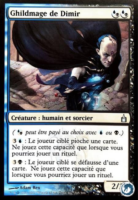 Ghildmage de Dimir (245/306) - Dimir Guildmage (245/306) - Ravnica, la Cité des Guildes - Carte Magic The Gathering