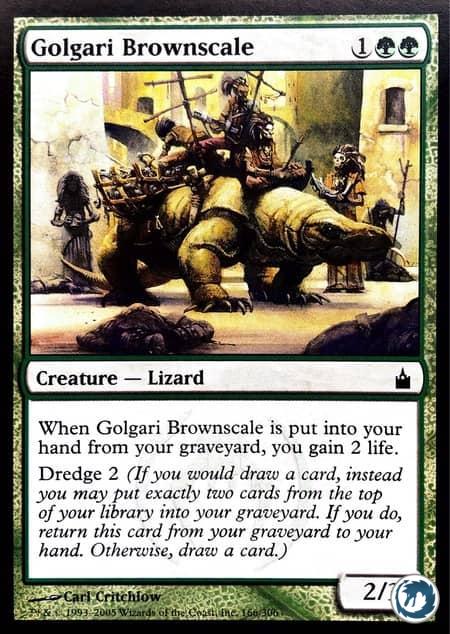 Brunécaille golgari (166/306) - Golgari Brownscale (166/306) - Ravnica, la Cité des Guildes - Carte Magic The Gathering