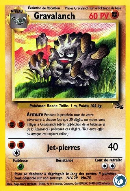 Gravalanch (37/62) - Graveler (37/62) - Fossile - Carte Pokémon