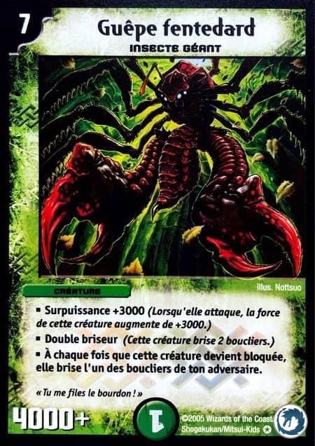 Guêpe fentedard (10/110) - Splinterclaw Wasp (10/110) - Carte Duel Masters - Meurtrisseurs Invincibles