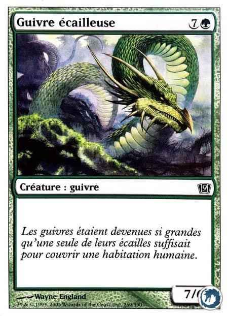 Guivre écailleuse (269/350) - Scaled Wurm (269/350) - 9ème Édition - Carte Magic The Gathering
