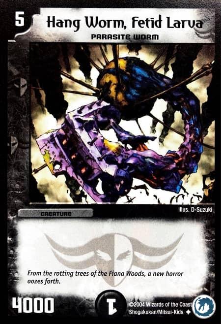 Ver Pendu, Larve Fétide (28/55) - Hang Worm, Fetid Larva (28/55) - Carte Duel Masters - Carnage Des Super-Guerriers