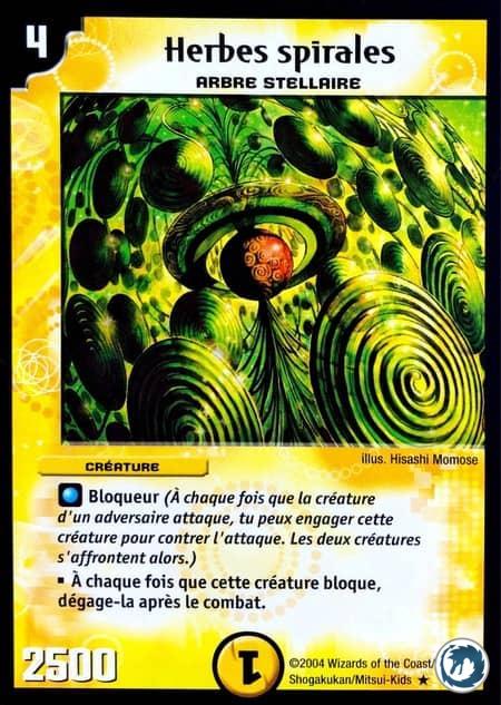 Herbes spirales (10/55) - Spiral Grass (10/55) - Carte Duel Masters - Evo Exterminateur