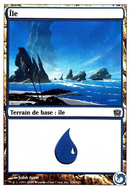 Île (336/350) - Island (336/350) - 9ème Édition - Carte Magic The Gathering