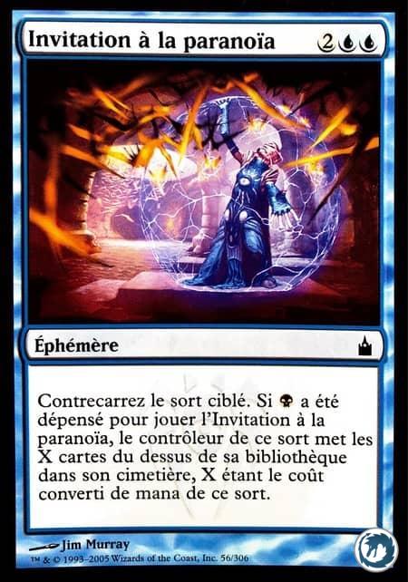 Invitation à la paranoia (56/306) - Induce Paranoia (56/306) - Ravnica, la Cité des Guildes - Carte Magic The Gathering