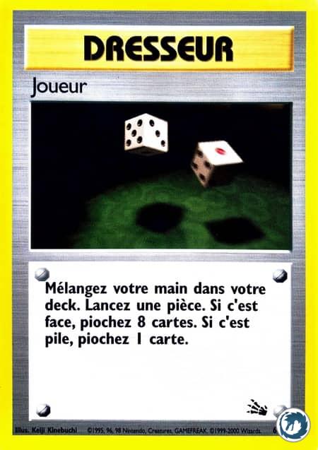 Joueur (60/62) - Gambler (60/62) - Fossile - Carte Pokémon