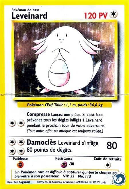 Leveinard (3/102) - Chansey (3/102) - Set de base - Carte Pokémon