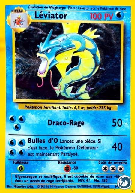 Léviator (6/102) - Gyarados (6/102) - Set de base - Carte Pokémon