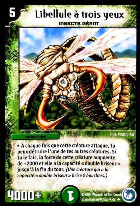 Libellule à trois yeux (54/55) - Three-Eyed Dragonfly (54/55) - Carte Duel Masters - Jeux d'Ombres d'une Nuit Aveuglante