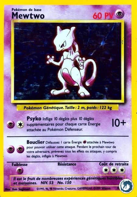 Mewtwo (10/102) - Mewtwo (10/102) - Set de base - Carte Pokémon