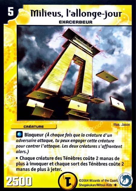 Milieus, l'allonge-jour (12/55) - Milieus, the Daystretcher (12/55) - Carte Duel Masters - Jeux d'Ombres d'une Nuit Aveuglante