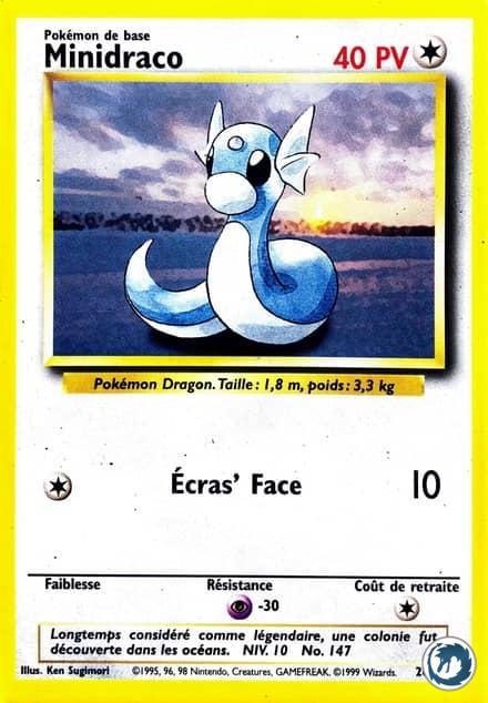 Minidraco (26/102) - Dratini (26/102) - Set de base - Carte Pokémon