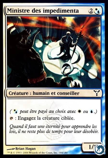 Ministre des impedimenta (144/180) - Minister of Impediments (144/180) - Discorde - Carte Magic The Gathering