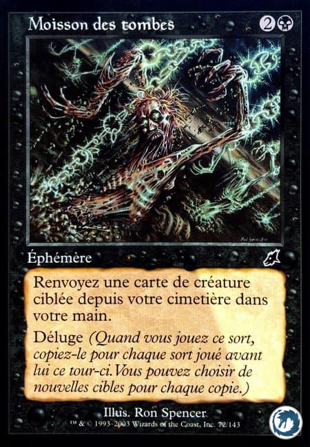 Moisson des tombes (72/143) - Reaping the graves (72/143) - Fléau - Carte Magic The Gathering