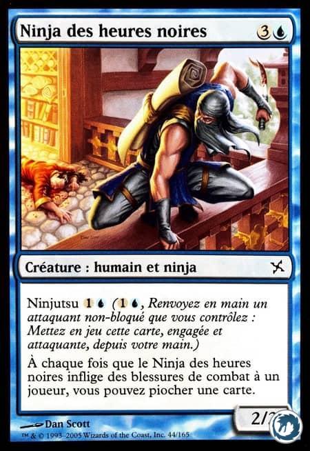 Ninja des heures noires (44/165) - Ninja of the Deep Hours (44/165) - Traîtres de Kamigawa - Carte Magic The Gathering