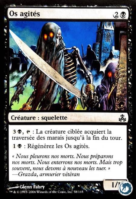 Os agités (58/165) - Restless Bones (58/165) - Le Pacte des Guildes - Carte Magic The Gathering
