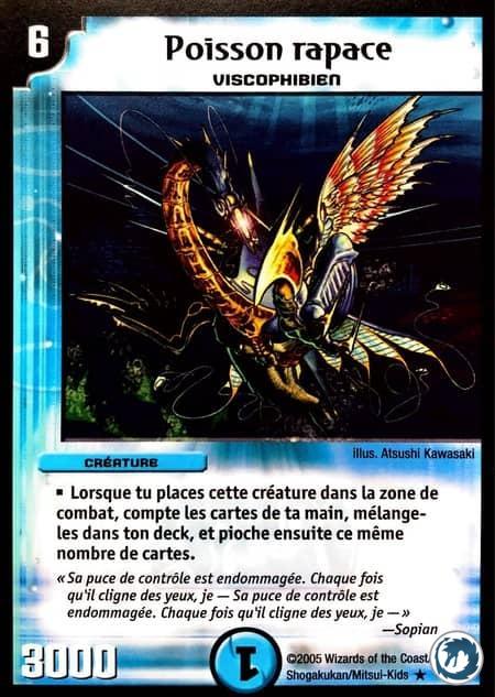 Poisson rapace (43/110) - Raptor Fish (43/110) - Carte Duel Masters - Meurtrisseurs Invincibles
