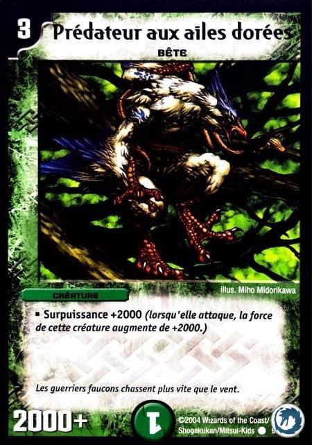 Prédateur aux ailes dorées (97/110) - Golden Wing Striker (97/110) - Carte Duel Masters - Set De Base