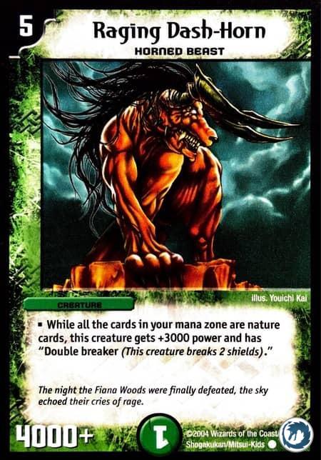 Bruscorne Rageur (52/55) - Raging Dash-Horn (52/55) - Carte Duel Masters - Carnage Des Super-Guerriers