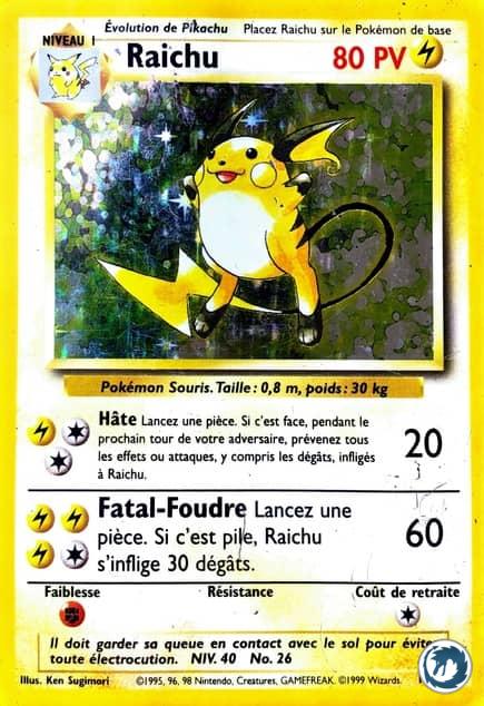 Raichu (14/102) - Raichu (14/102) - Set de base - Carte Pokémon