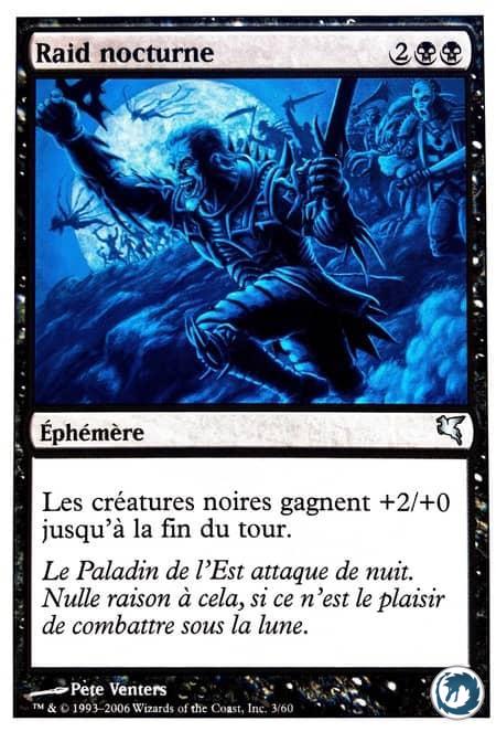 Raid nocturne (3/60) - Nocturnal Raid (3/60) - DD Hachette Collection - Carte Magic The Gathering