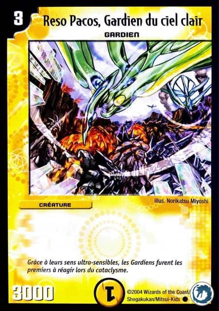 Reso Pacos, Gardien du ciel clair (9/55) - Reso Pacos, Clear Sky Guardian (9/55) - Carte Duel Masters - Evo Exterminateur