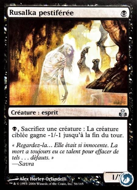 Rusalka pestiférée (56/165) - Plagued Rusalka (56/165) - Le Pacte des Guildes - Carte Magic The Gathering
