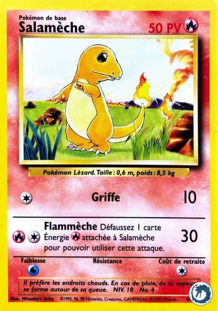 Salamèche (46/102) - Charmander (46/102) - Set de base - Carte Pokémon