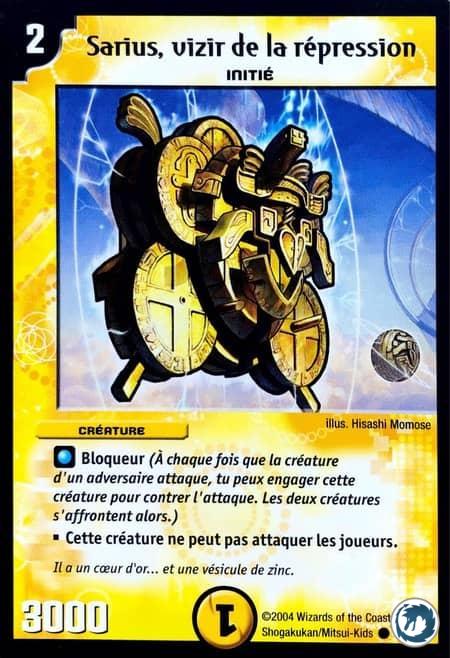 Sarius, vizir de la répression (16/55) - Sarius, Vizier of Suppression (16/55) - Carte Duel Masters - Jeux d'Ombres d'une Nuit Aveuglante