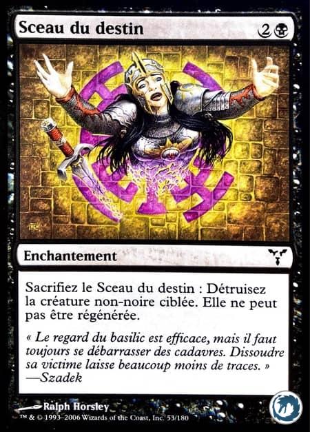 Sceau du destin (53/180) - Seal of Doom (53/180) - Discorde - Carte Magic The Gathering