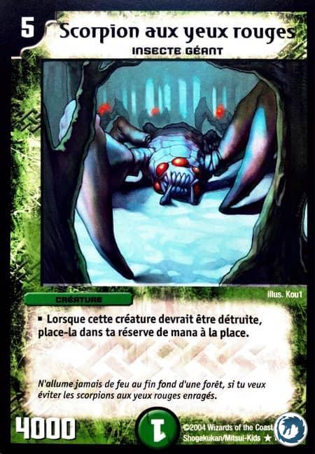 Scorpion aux yeux rouges (103/110) - Red-Eye Scorpion (103/110) - Carte Duel Masters - Set De Base