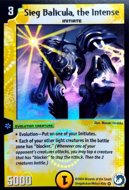 Sieg Balicula, L'Intense (8/55) - Sieg Balicula, the intense (8/55) - Carte Duel Masters - Carnage Des Super-Guerriers