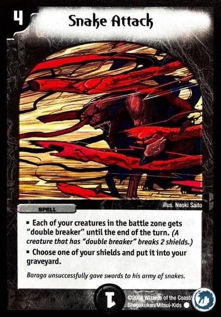 Attaque de serpent (32/55) - Snake Attack (32/55) - Carte Duel Masters - Carnage Des Super-Guerriers