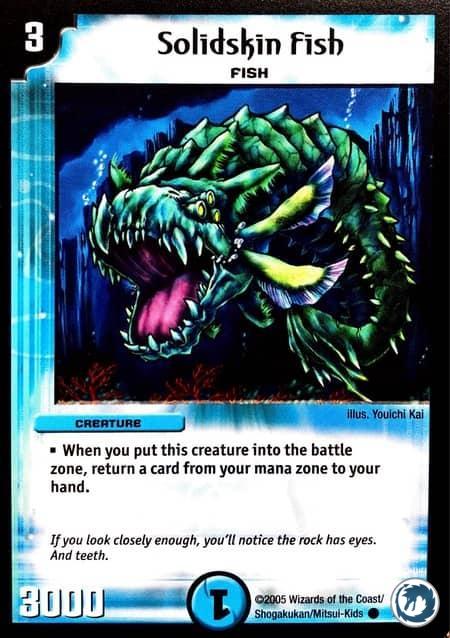 Poisson Peauraide (22/55) - Solidskin Fish (22/55) - Carte Duel Masters - Survivants De La Mégapocalypse