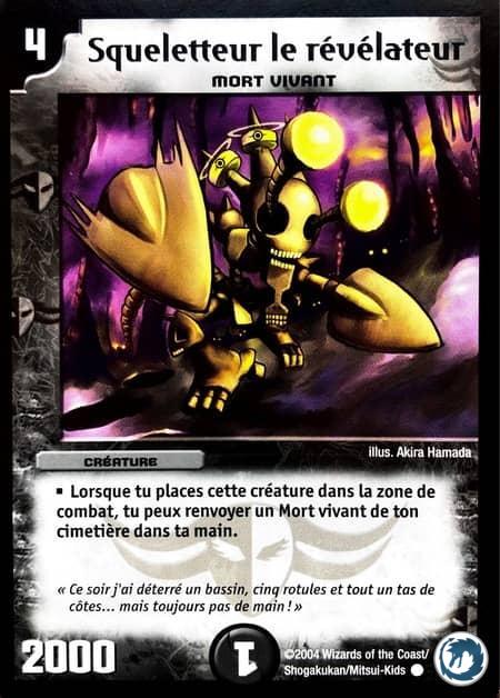 Squeletteur le révélateur (37/55) - Skeleton Thief, the Revealer (37/55) - Carte Duel Masters - Jeux d'Ombres d'une Nuit Aveuglante