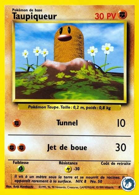 Taupiqueur (47/102) - Diglett (47/102) - Set de base - Carte Pokémon