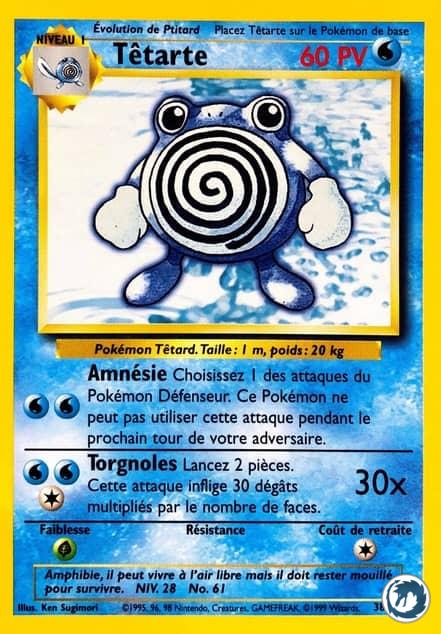 Tétarte (38/102) - Poliwhirl (38/102) - Set de base - Carte Pokémon