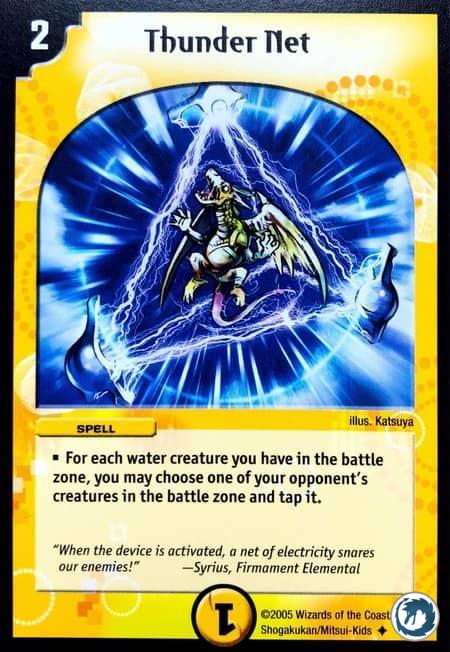 Filet De Tonnerre (15/55) - Thunder Net (15/55) - Carte Duel Masters - Survivants De La Mégapocalypse