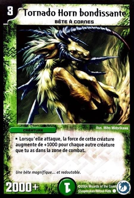 Tornado Horn bondissante (49/55) - Leaping Tornado Horn (49/55) - Carte Duel Masters - Evo Exterminateur
