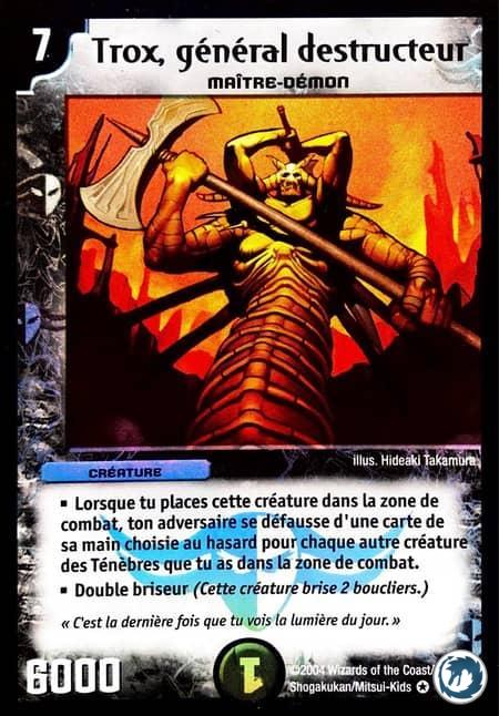 Trox, général destructeur (3/55) - Trox, General of Destruction (3/55) - Carte Duel Masters - Jeux d'Ombres d'une Nuit Aveuglante