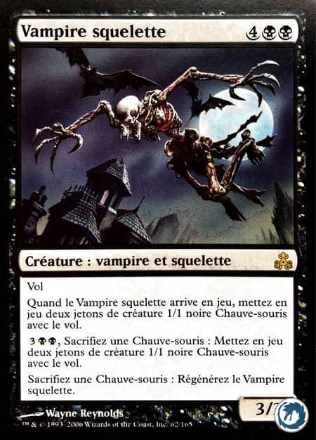 Vampire squelette (62/165) - Skeletal Vampire (62/165) - Le Pacte des Guildes - Carte Magic The Gathering