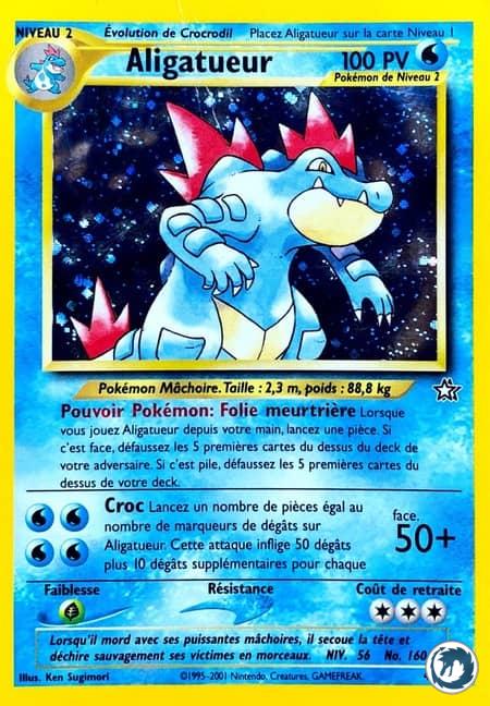 Aligatueur (4/111) - Feraligatr (4/111) - Néo Genesis - Carte Pokémon