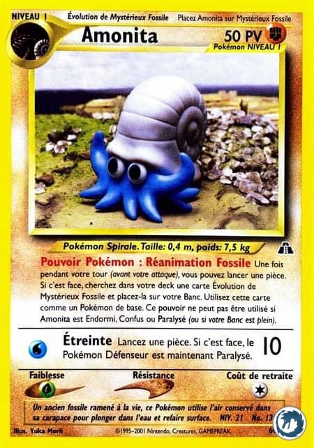 Amonita (60/75) - Omanyte (60/75) - Neo Discovery - Carte Pokémon