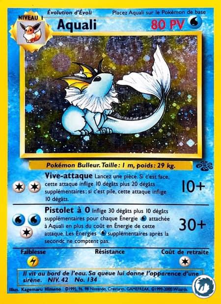 Aquali (12/64) - Vaporeon (12/64) - Jungle - Carte Pokémon