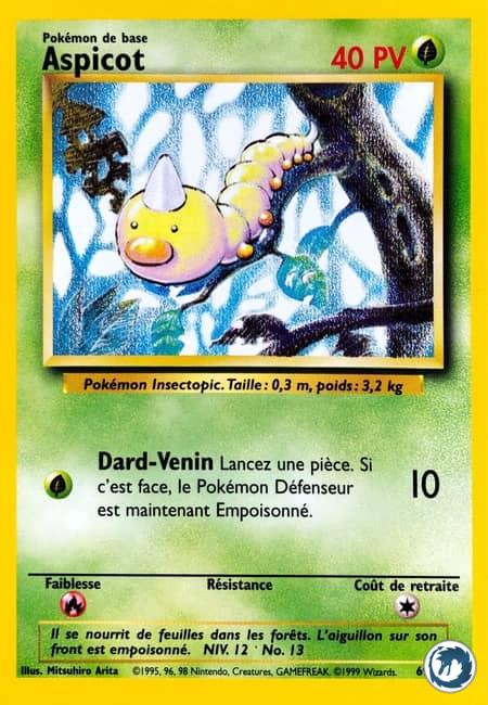 Aspicot (69/102) - Weedle (69/102) - Set de base - Carte Pokémon