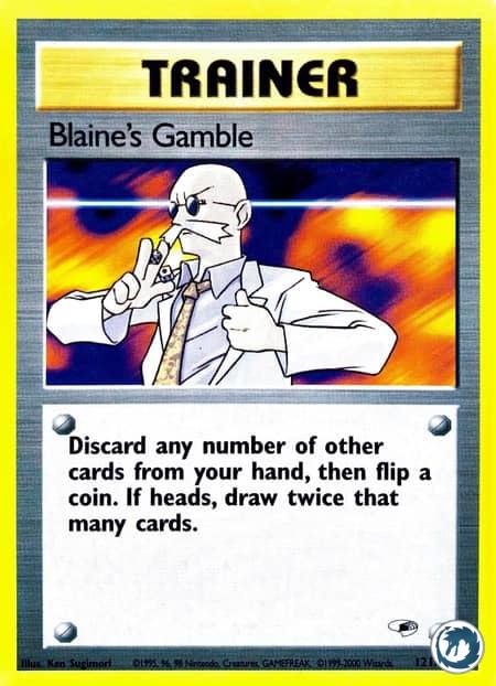 Pari d'Auguste (121/132) - Blaine's Gamble (121/132) - Gym Heroes - Carte Pokémon